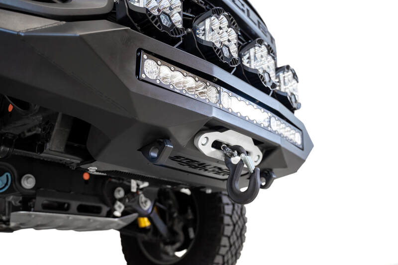 Chevrolet Colorado ZR2 Bumper - Front - Addictive Desert Designs - Stealth Fighter - Hammer Black with Satin Black panels - `21-`27